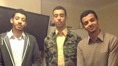 (L-R) Salman Abedi and his brothers Hashem and Ismail
